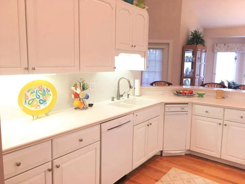 Custom cabinet painting by MSG Painting Company, Clermont FL