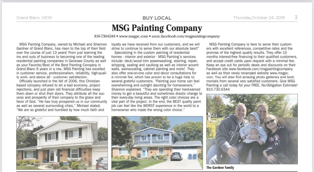 Painting project by MSG Painting & Construction, Clermont FL