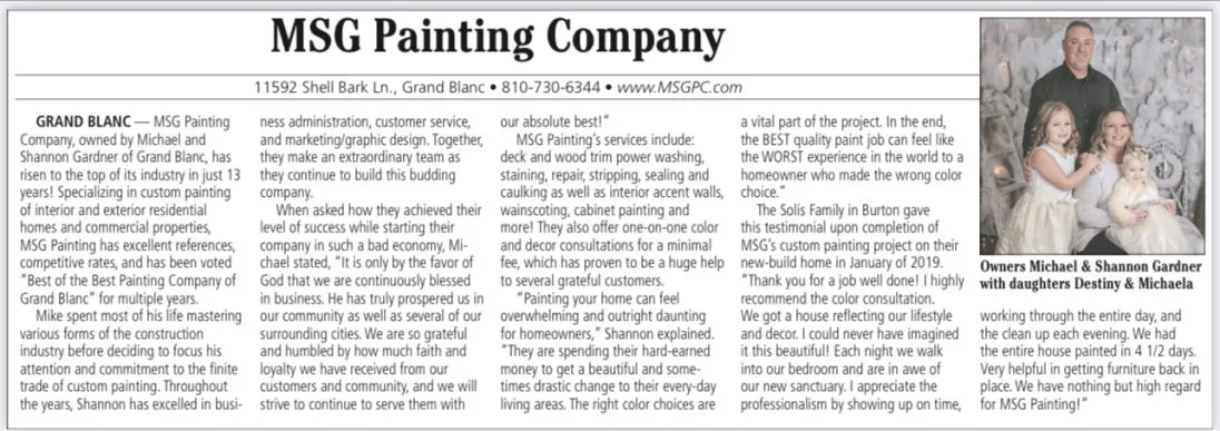 Painting project by MSG Painting & Construction, Clermont FL