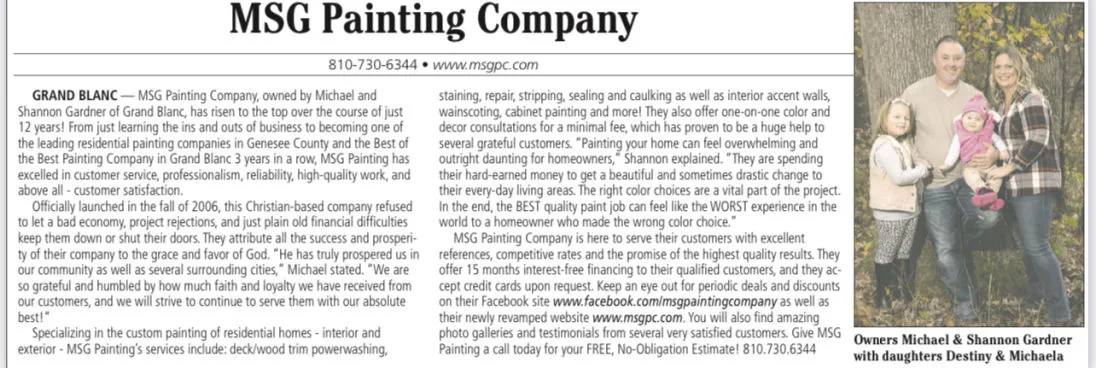 Painting project by MSG Painting & Construction, Clermont FL