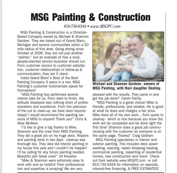 Painting project by MSG Painting & Construction, Clermont FL