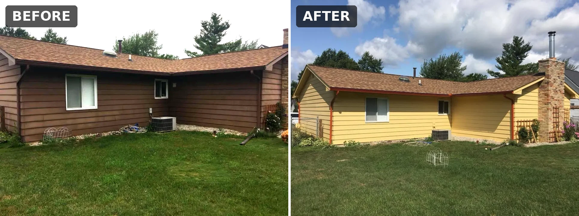 House painting before and after, Clermont FL