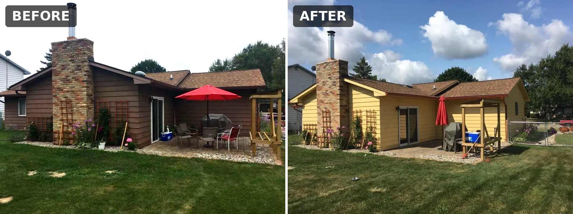 House painting before and after, Clermont FL