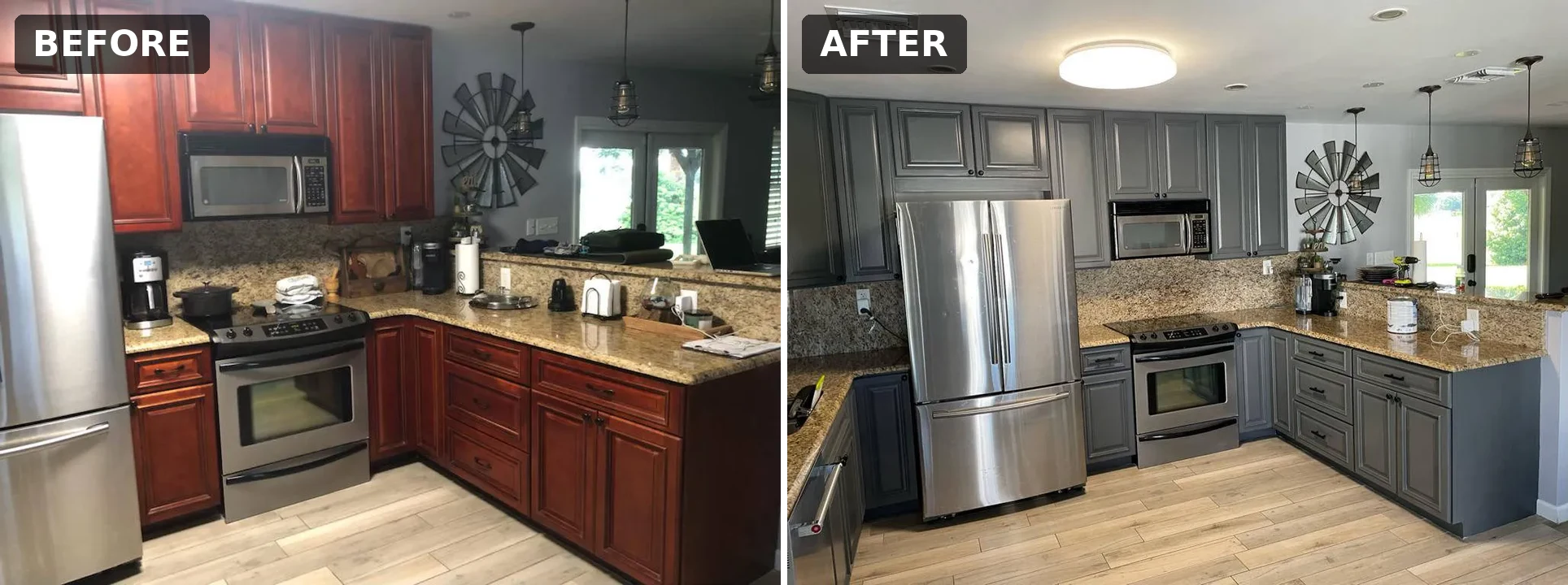 House painting before and after, Clermont FL