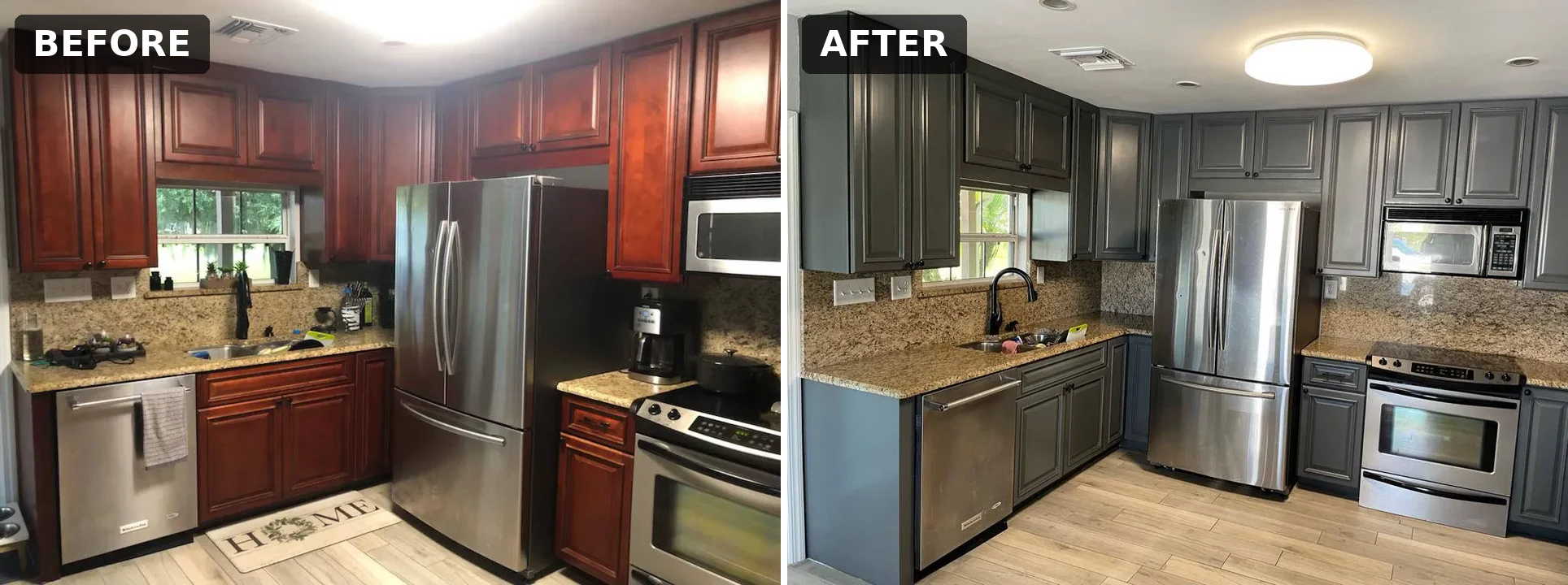 House painting before and after, Clermont FL