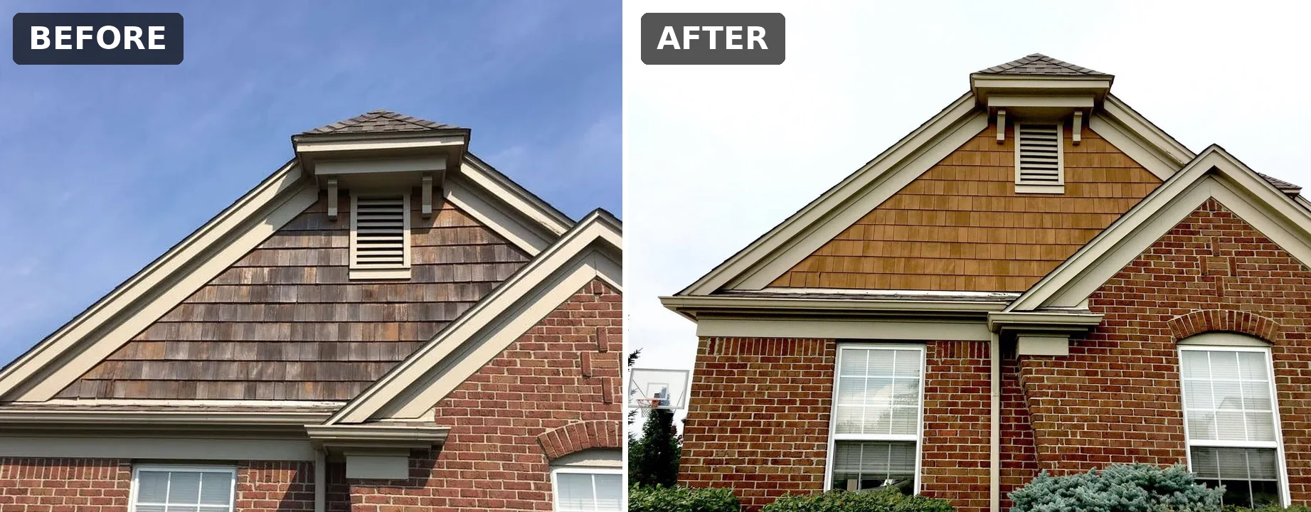 House painting before and after, Clermont FL