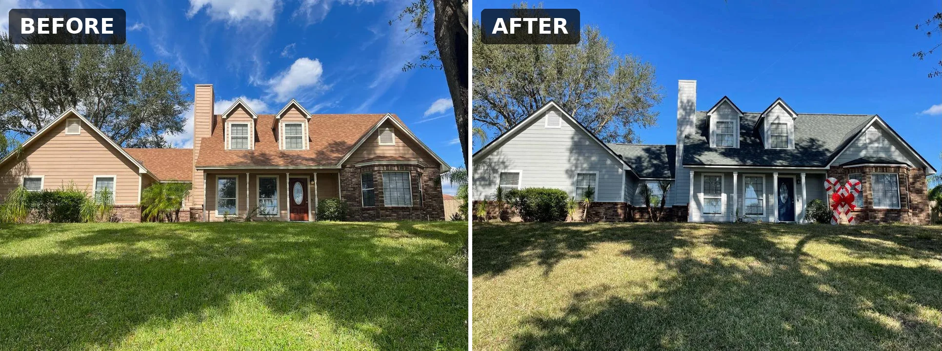 House painting before and after, Clermont FL